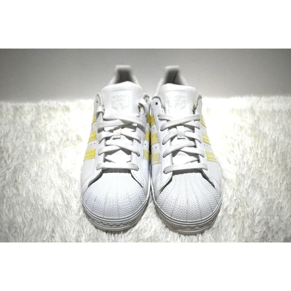 Adidas Superstar Iridescent Leather Shell Toe Sneakers Women's Size 8.5 UK 6